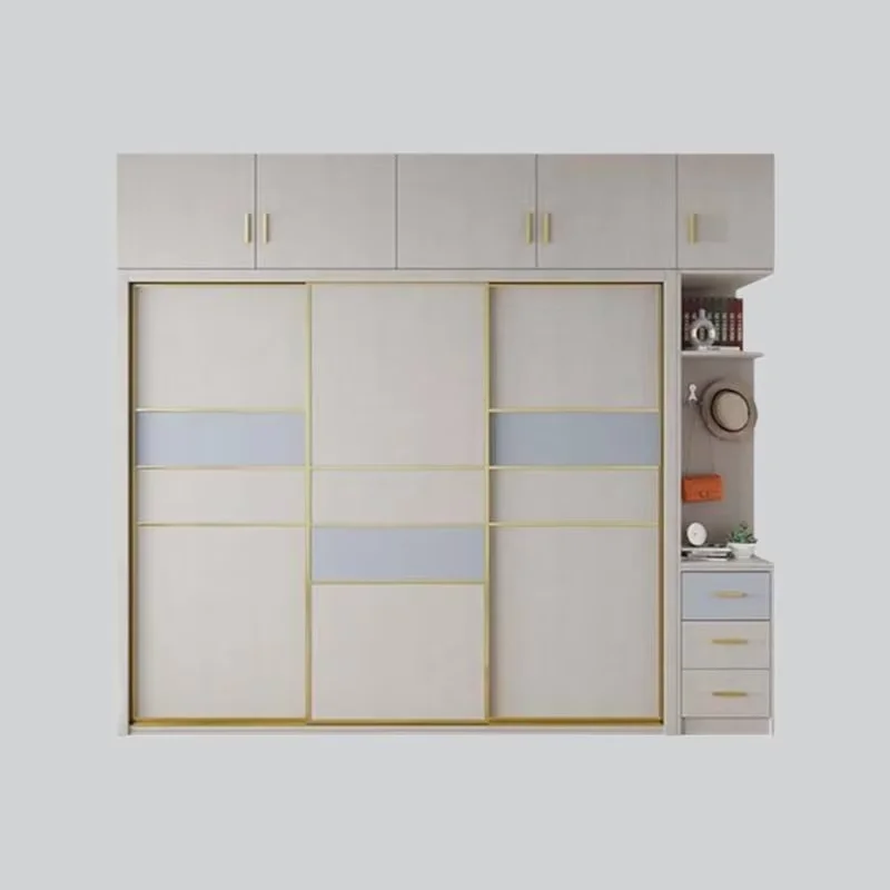 Modern Luxury Wardrobe Space Saving Cheap Drawers Wooden Hotel Closet Armable Bedroom Storage Quarda Roupas Bedroom Furniture