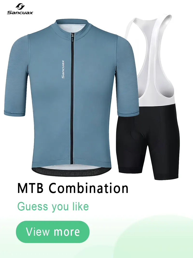 AliExpress sancuax SANCUAX Men's Cycling Jersey Set Summer Bicycle Short-Sleeved Shorts Suits Breathable Quick Dry Road Bike Clothing with Pockets