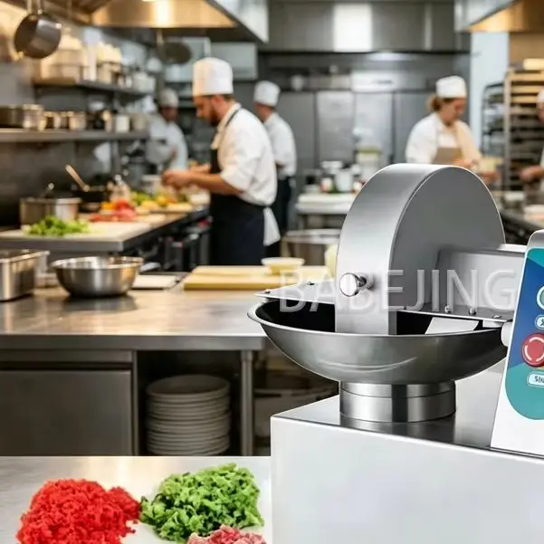

Stainless Steel Vegetable Chopper Commercial Small Desktop Bowl Shaped Meat Grinder for Kitchen
