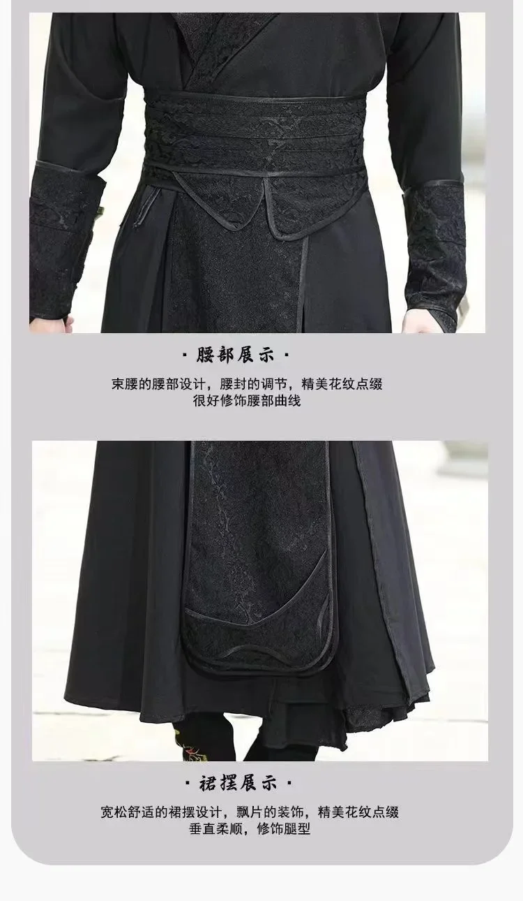 2026-new-anime-moran-heixuan-zhouhui-clothing-dress-niche-dark-swordsman-young-hero-show-clothes-black-power-cosplay-costume