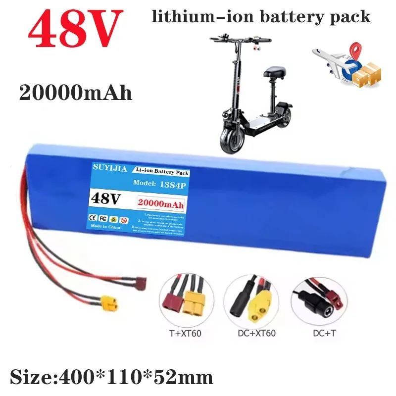 Original 48V 20Ah 1000W 13S4P lithium-ion battery for 54.6V CitycocoKugoo M4/M4ProBMS electric scooter