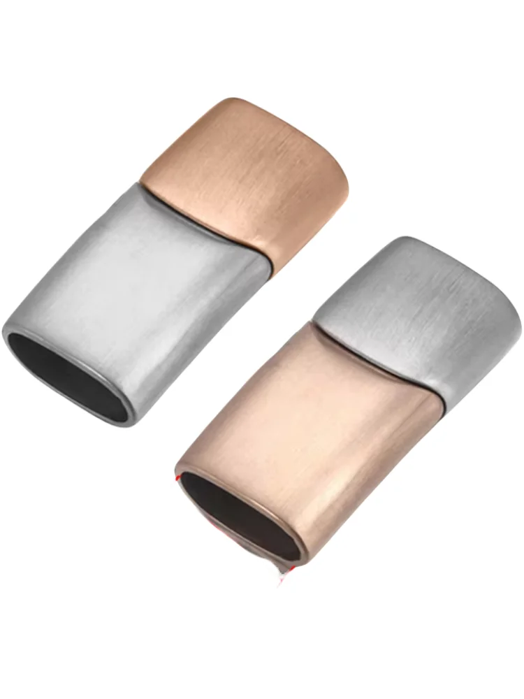 NONE 10Pcs/Lot Edelstahl magnetische Verschlüsse für DIY Leder Armbänder Seil Charms Connector Schnalle Schmuck machen Zubehör 3