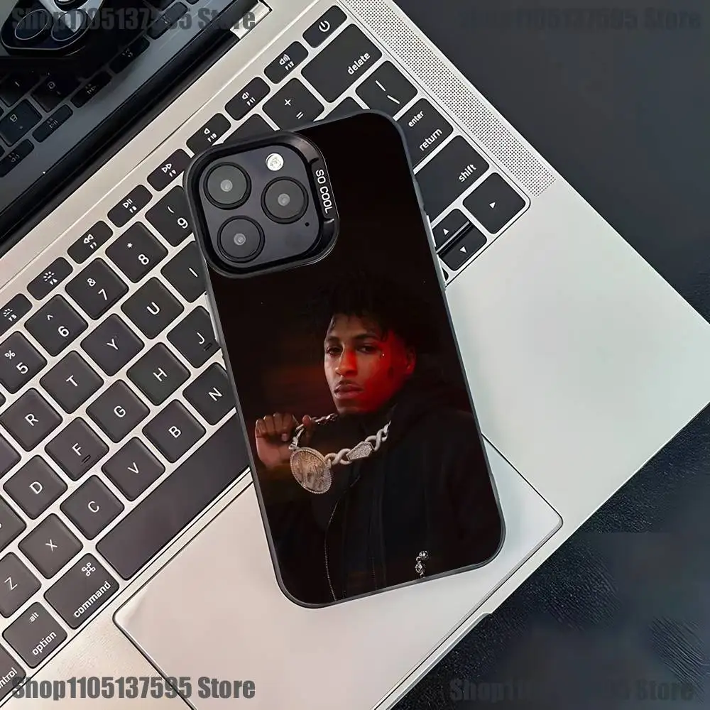 Funda de teléfono Rapper Y-YoungBoy para iPhone 17,16,15,14,13,12,11,Pro,XS,Max,Plus,Mini,SE4,E, funda negra mate a prueba de golpes