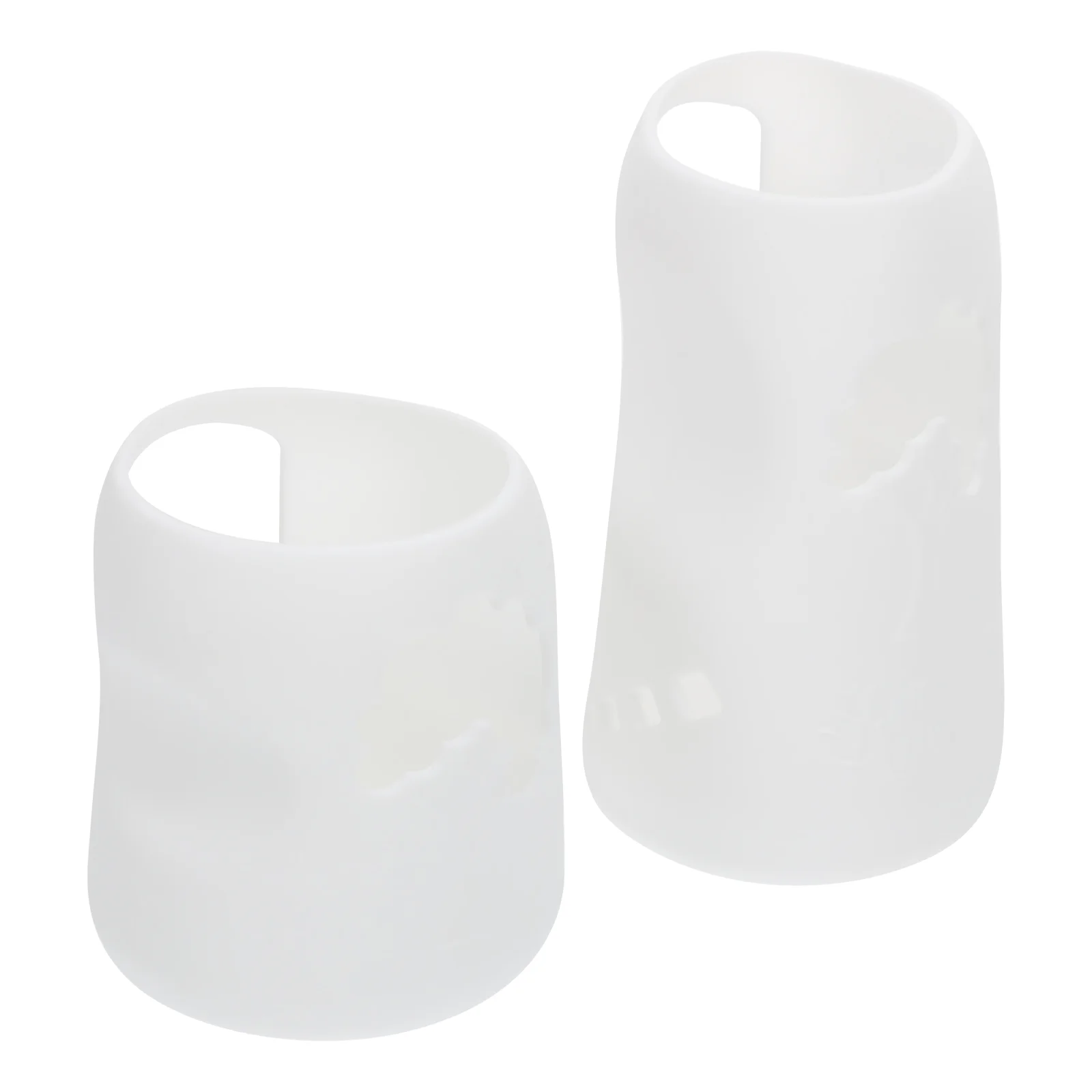 2 Pcs Bottle Insulator Sleeve Portable Baby Anti Drop Cover Waterbottle Sleeves Covers White Silica Gel