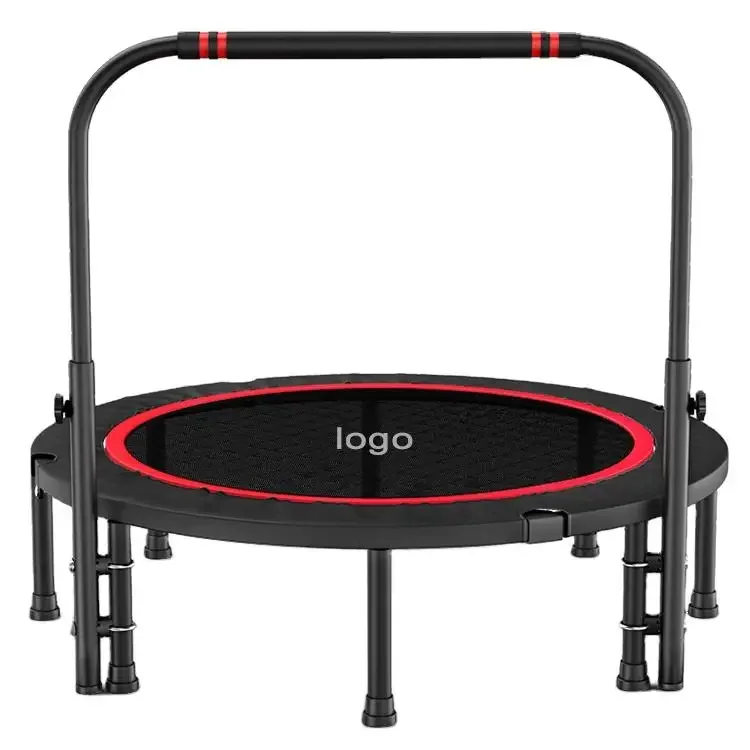 Indoor Outdoor Easy  Assemble Kids Trampoline With Handle Adult Large Aerobic Exercise Trampoline