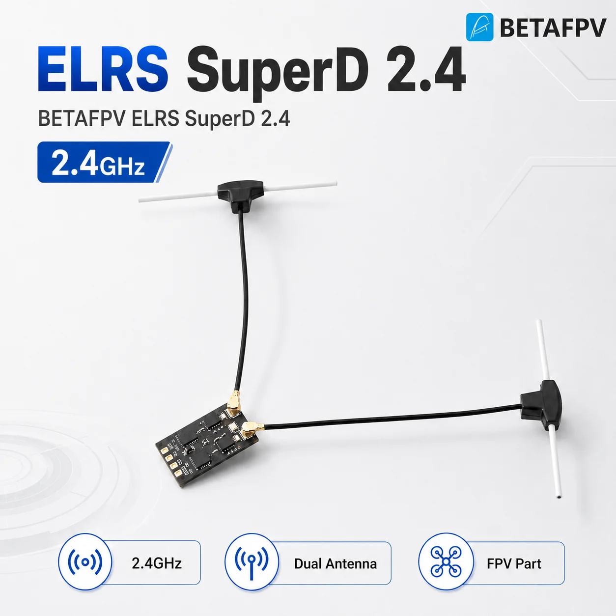 BETAFPV ELRS Receiver 915MHz For FPV Drone RC Aircraft Spare Part For Racing Quadcopter DIY Build Repair Replacement
