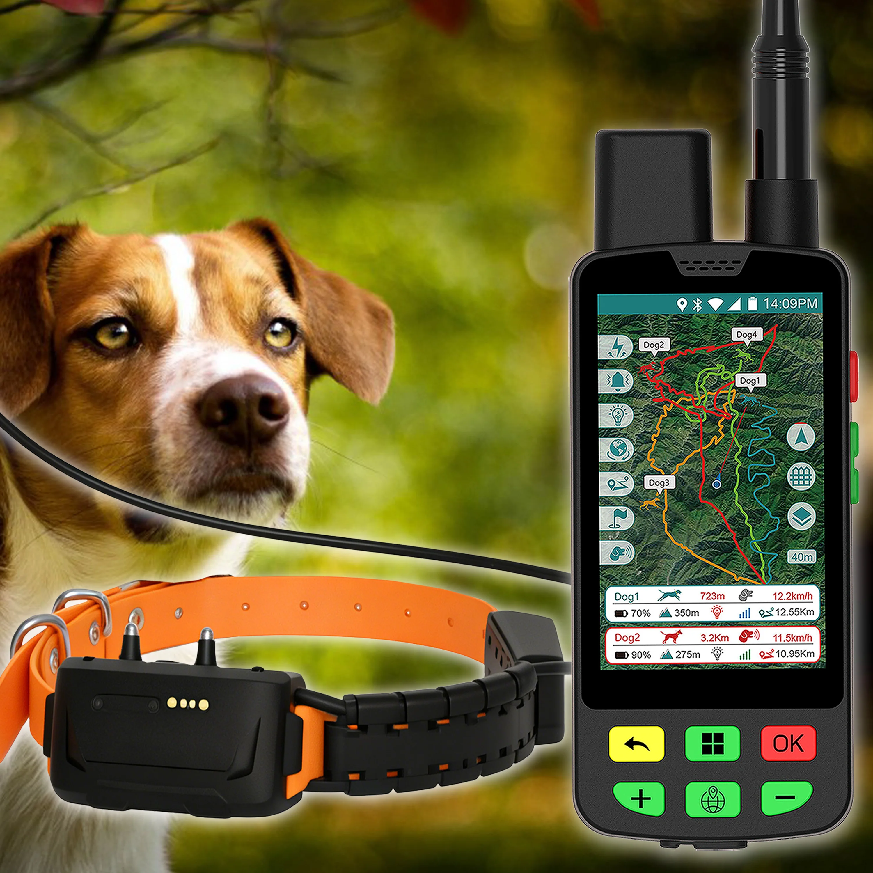 ESEEK Hot Sell Waterproof Hunting Gps Dog Tracker Beeper Collars Hound Tracking System