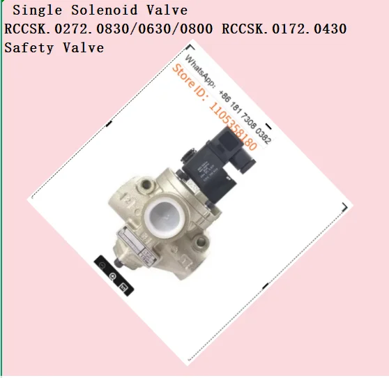 High Reliability Single Solenoid Valve RCCSK.0272.0830/0630/0800 RCCSK.0172.0430 Safety Valve For Punch Press Industrial Control