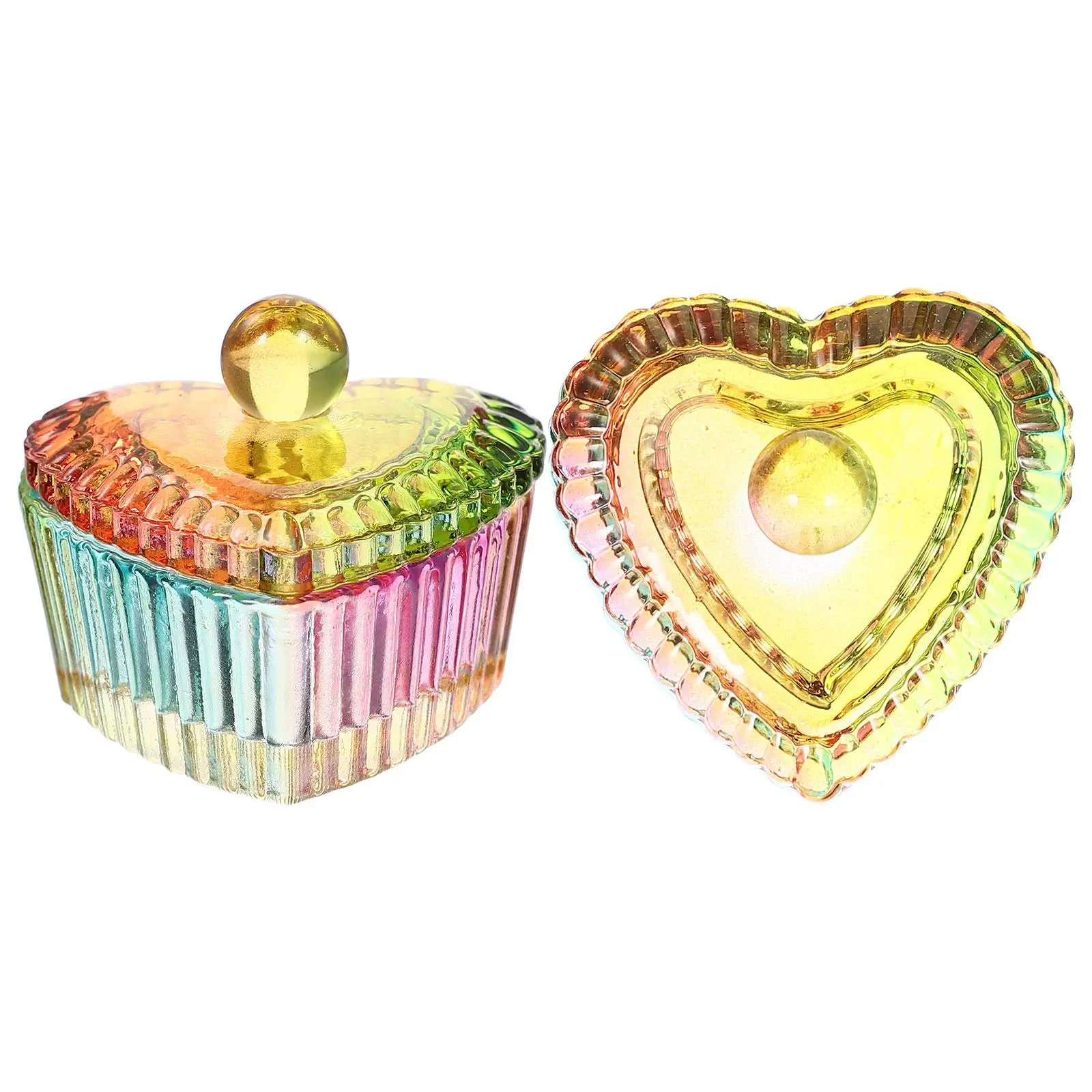 

2 Pcs Crystal Glass Multi-function Manicure Cup Nail Supply Cleaning Accessory Holder Monomer Dish Liquid Child