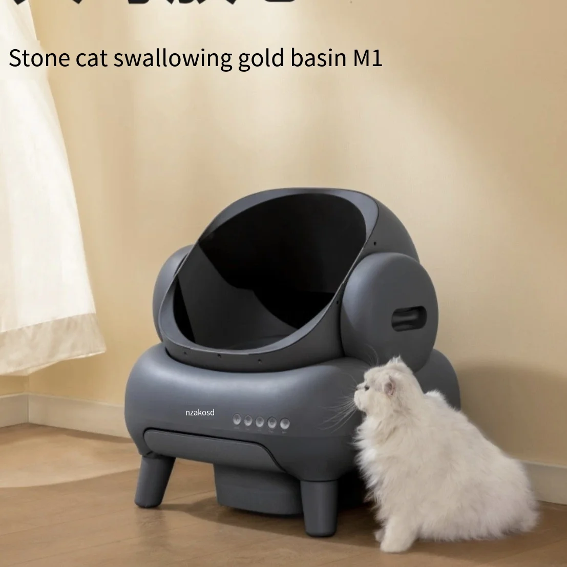 Automatic Smart Cat Box Toilet with Advantageous Automatic Cleaning Feature for Cat Cleaning