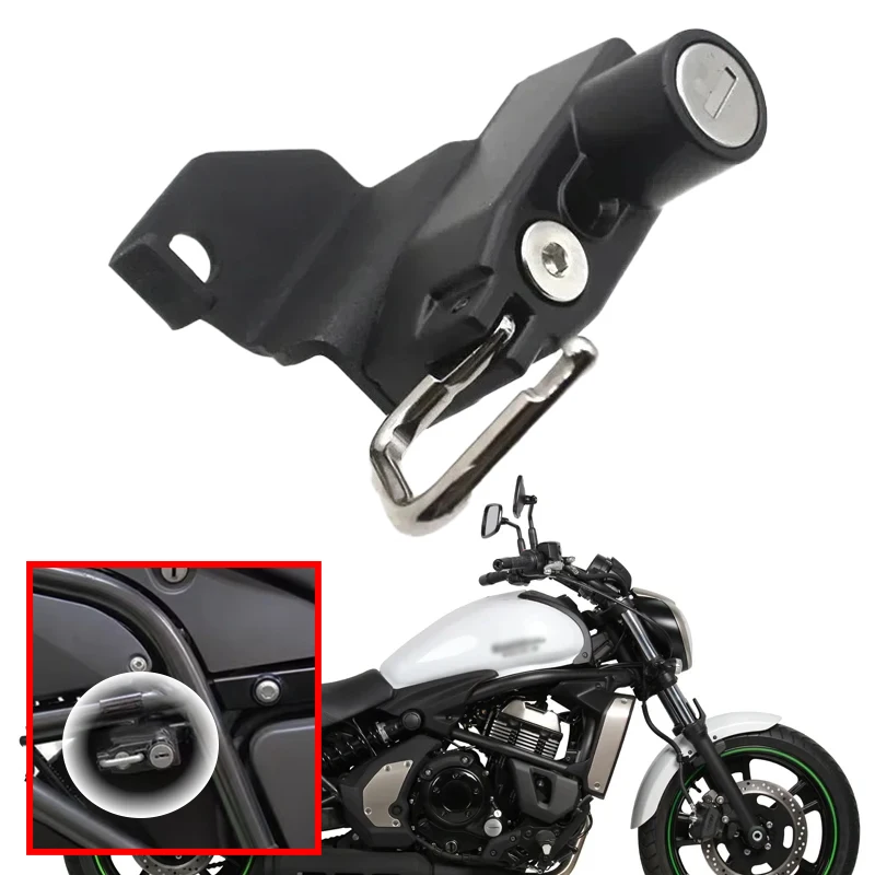 

Для Kawasaki VN650 Vulcan S 650 2015-2019 замок для шлема аксессуары для мотоциклов шлемы защитный противоугонный замок нержавеющий прочный