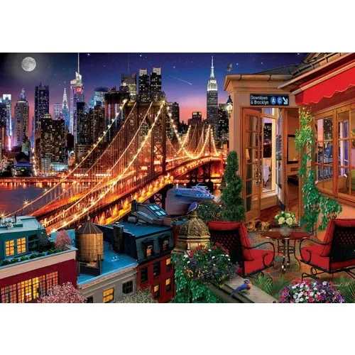 Art Puzzle Terrace Brooklyn 1500 Piece Jigsaw Puzzle