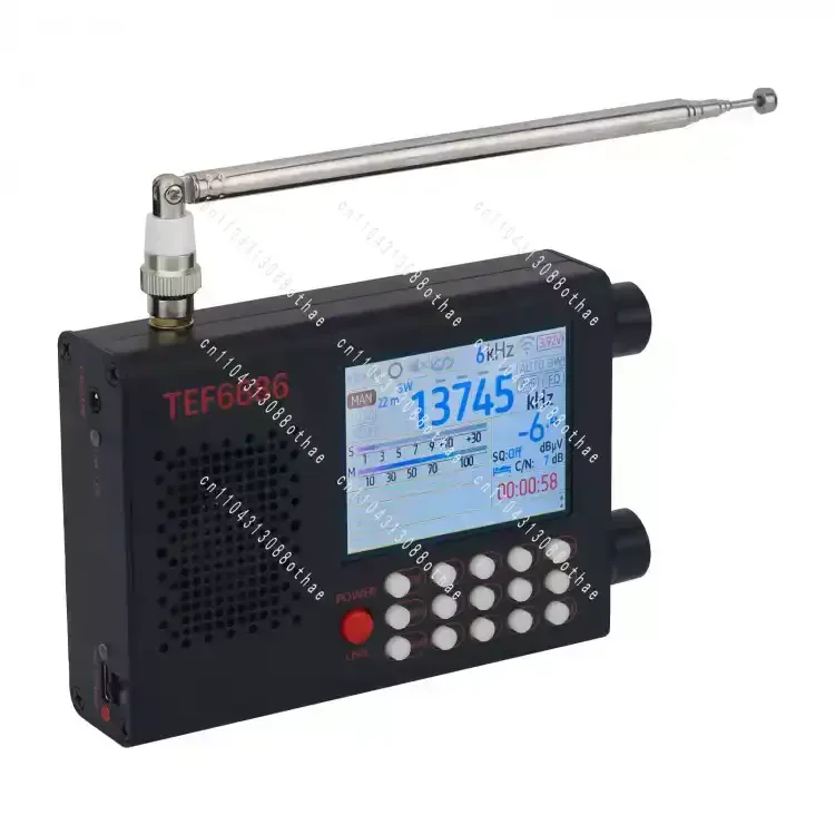 FM/LW/MW/SW RDS 2.8inch Touch LCD + Battery  TEF6686 Radio Receiver