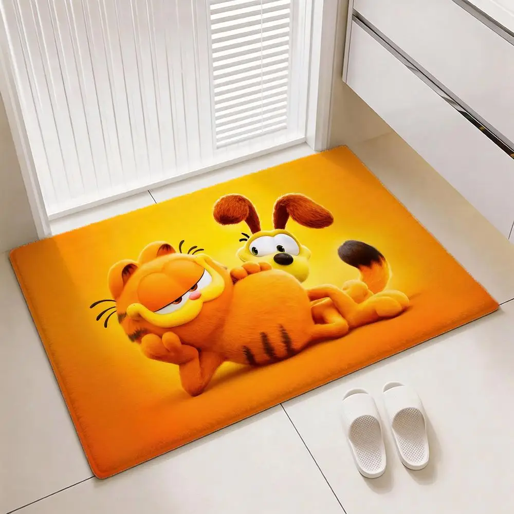 Klassieke Comic Cat G-Garfields vloermat Zacht verdikt flanellen deurmat Antislip woonkamertapijt Home Decor