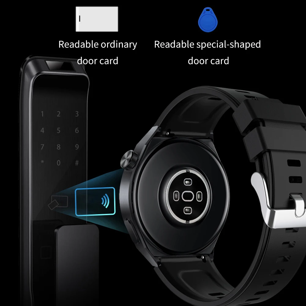 VALDUS GT8 Jam Tangan Pintar Pria Wanita Panggilan Bluetooth Asisten Suara Deteksi Denyut Jantung NFC Kompatibel dengan Jam Tangan Pintar Android IOS