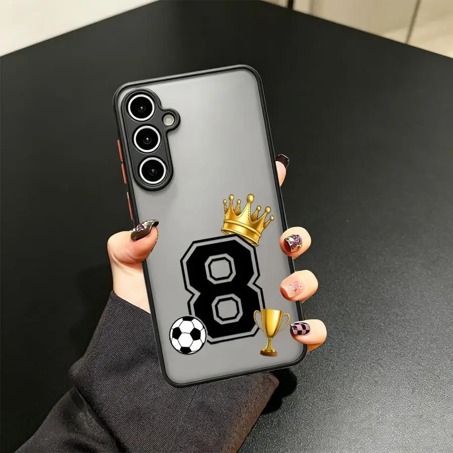Number 8 Phone Cover Case for Samsung Galaxy A34 A36 A16 A15 A14 A23 A53 A52S A72 A56 A55 A73 A33 A54 A35 A17 A52