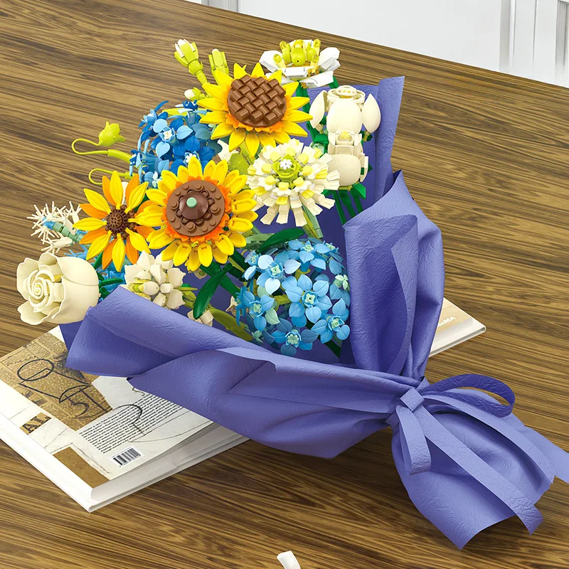 

Everlasting Flower Bouquet Building Block Toy-Endless Creativity in Assembling,Girls' Favorite,Space Adornment