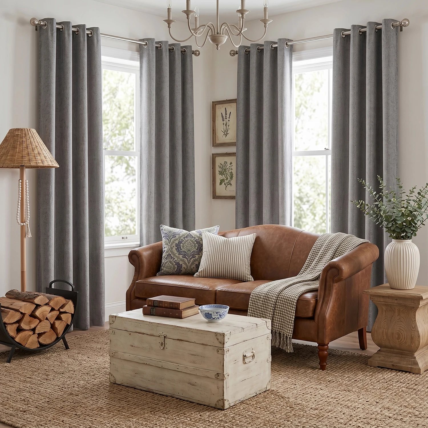 2 pieces Made of 100% Polyester Linen-like Material Fully Blackout Coated with a Double black film Perfect for Living Rooms Balconies Bedrooms Window Screens and Sun Protection.