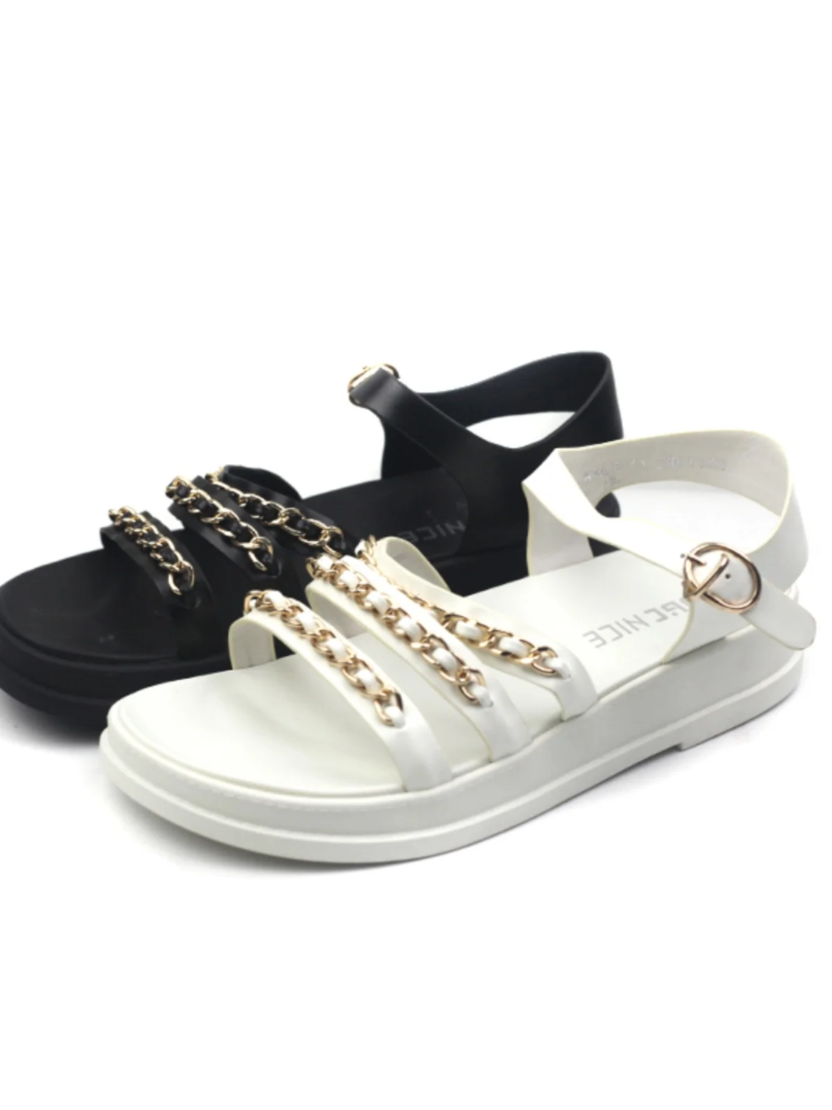 

Удобные женские сандалии на каблуке с круглым носком, повседневные универсальные корейские сандалии с открытым носком и ремешком на лето