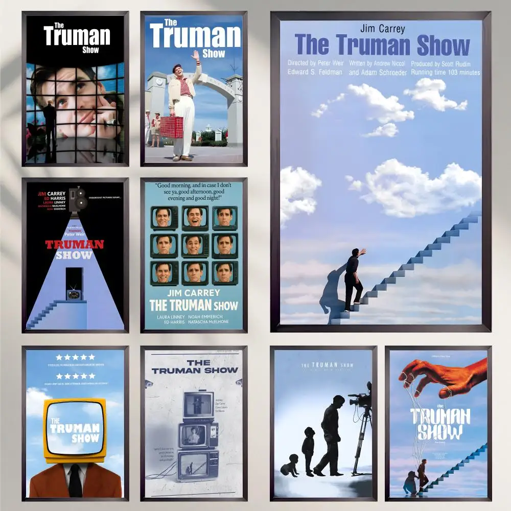 Movie The T-Truman S-Show Poster HD Versatile Waterproof Wall Decor Self Adhesive Perfect for Any Room & Ideal Gift