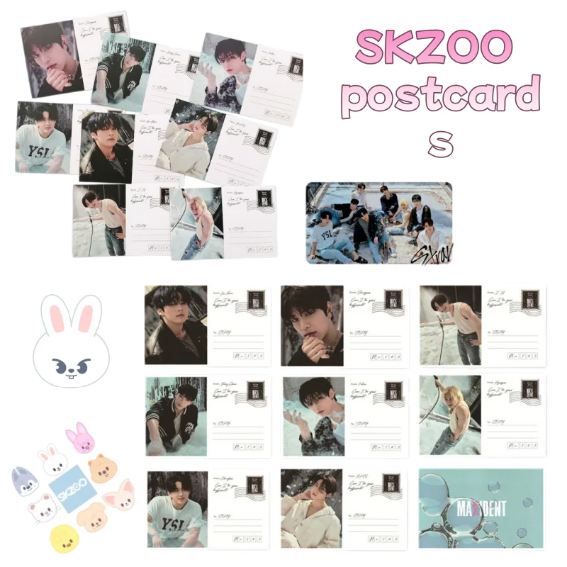 

SKZOO anime merchandise StrayKids gifts, greeting cards, postcards, special gift cards, 8PC Felix cards