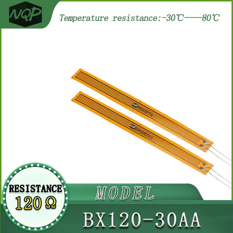 Strain Gauge BX120-30AA high precision, resistive type, with a resistance value of 120 ohms, used for load cells.