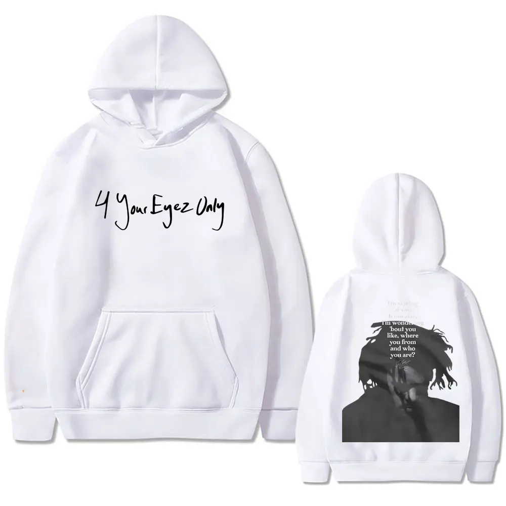 Rapper J. Cole 4 Your Eyez Only Graphic Hoodie Men Women Hip Hop Oversized Sweatshirt Male Fashion Vintage Hoodies Sportswear
