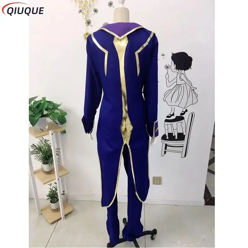 of the Rebellion R2 Zero Lelouch Lamperouge Cosplay Costume Anime Outfits Cloak Halloween Carnival Party Suit cm;5