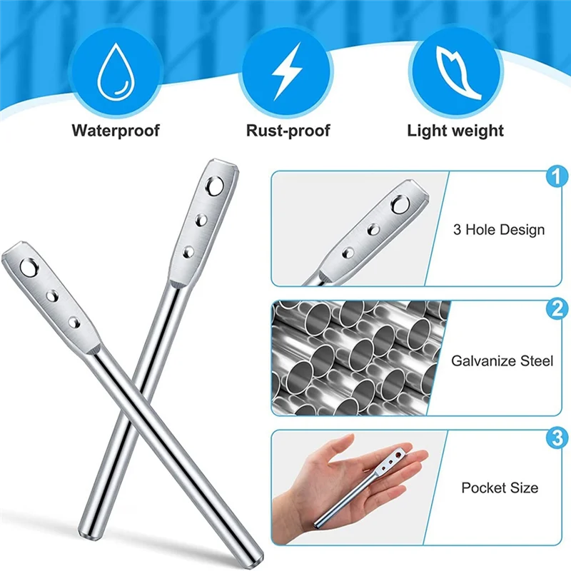 ABBP-2PCS ลวดแรงดึงสูงเครื่องมือ 4 รูลวด Twister สําหรับยึดรั้วลวดและลวดคลิปรั้วเครื่องมือติดตั้ง
