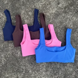 Sujetador de Fitness ajustado a prueba de golpes para mujer, chaleco de Yoga de gimnasio, sujetador atlético de alto impacto con almohadilla para el pecho