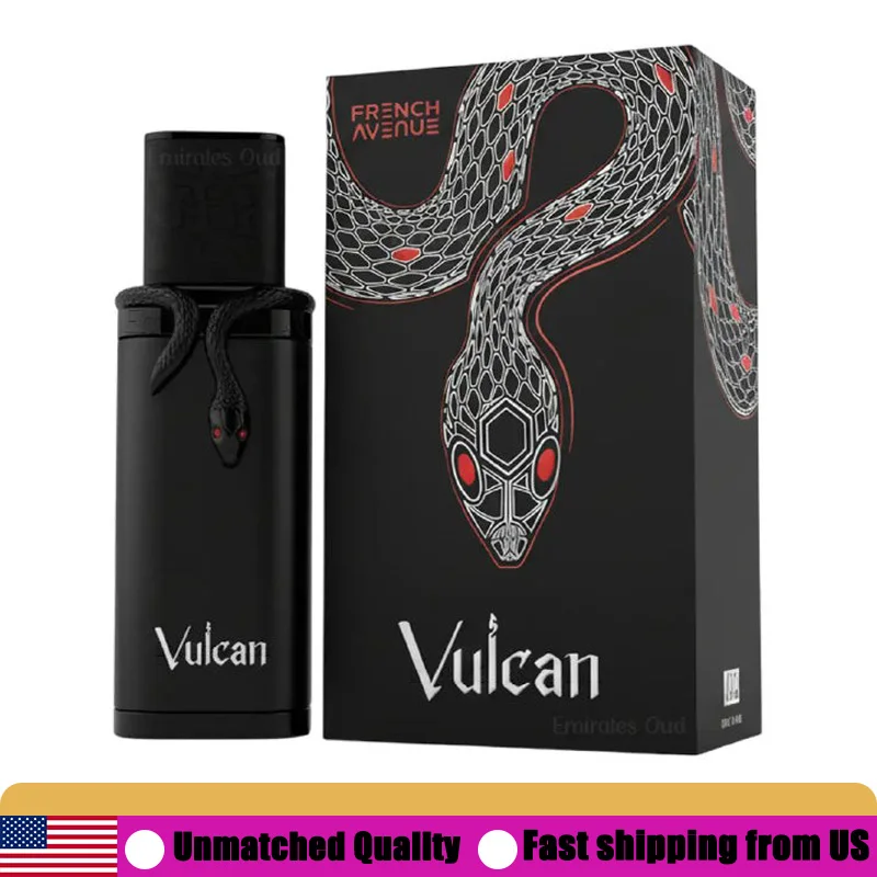 

French Avenue Vulcan Black Friday Limited Edition Snake Bottle EDP 3.4 Ounce Lasting Spicy Woody Leather Male Pheromones Perfume