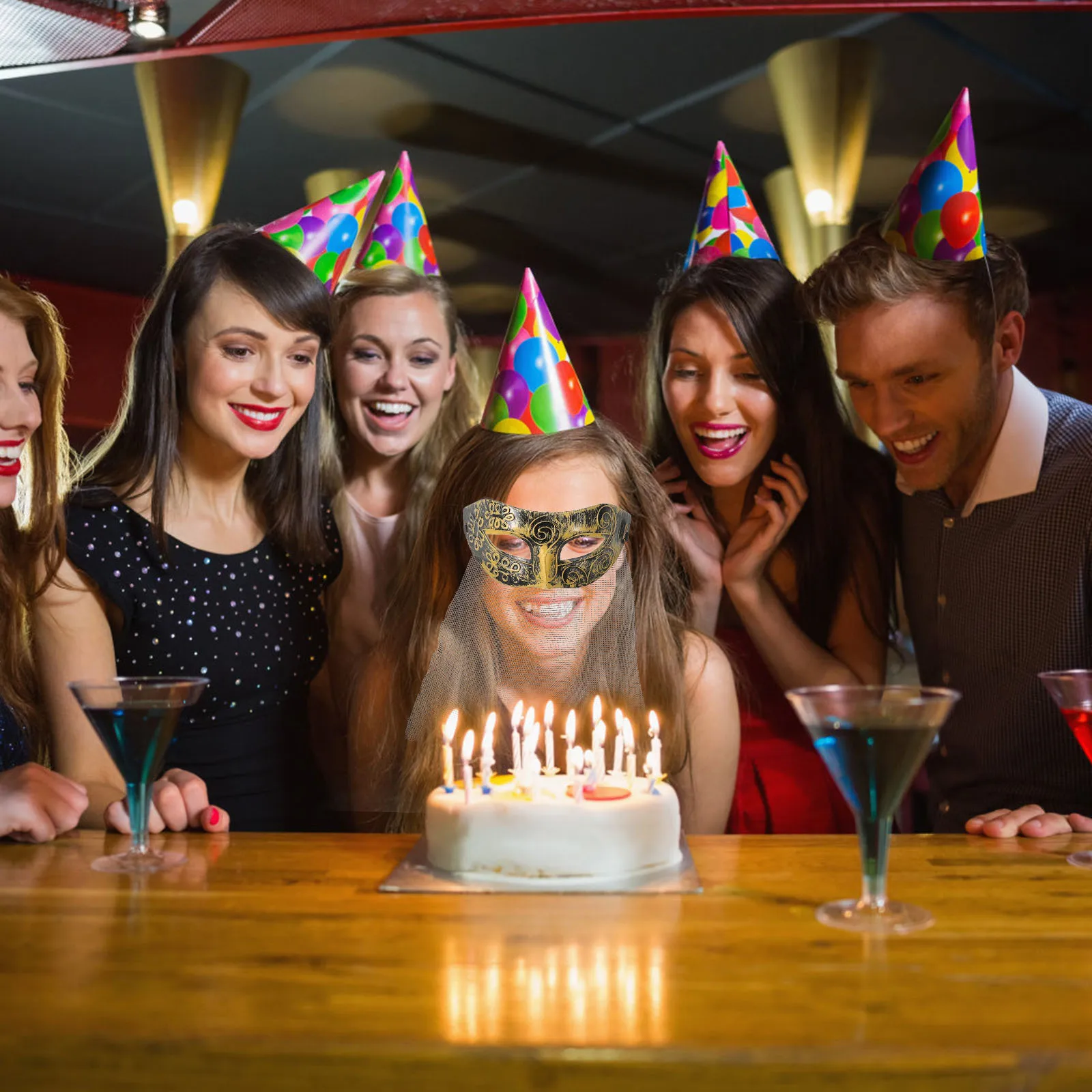 

Elegant Gauze Masquerade Mask Party Costume Accessory For Women Men Carnival Halloween Decor Lightweight Pvc Cloth One Size Fits