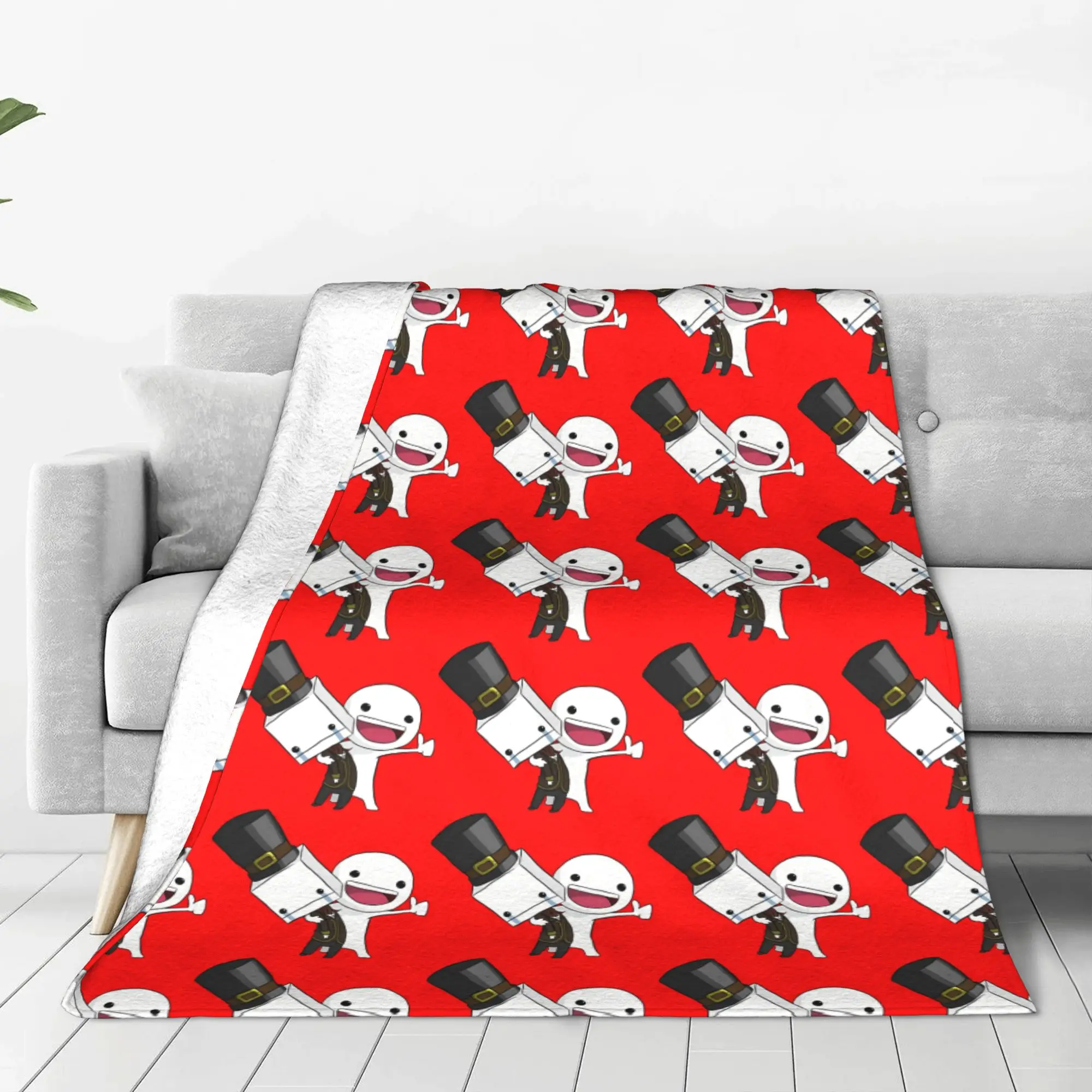 1PC Home Cutecore BBT BattleBlock Theater Blanket Super Cosy Plush Home Living Room Sofa Halloween