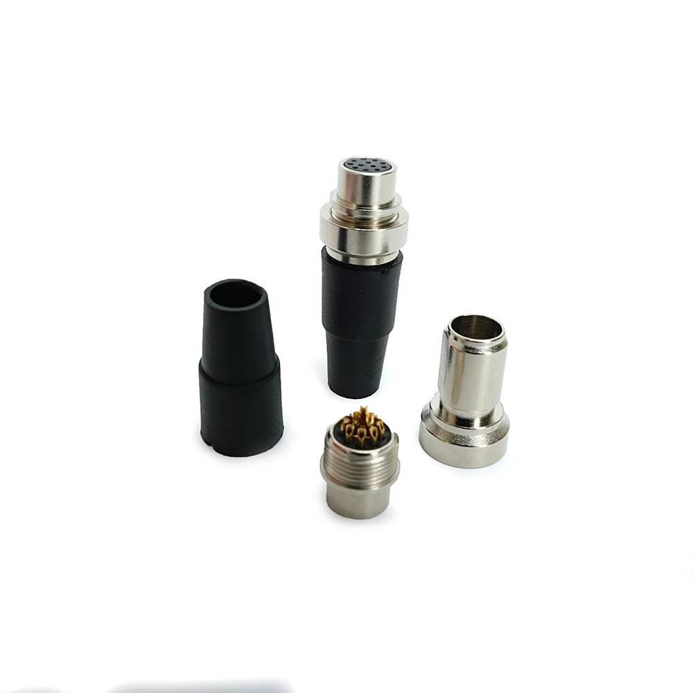 

5PCS AD-12F-001-000 12PIN Threaded Circular Connector Aviation Plug Socket Industrial Electrical Equipment Male Female Adapter