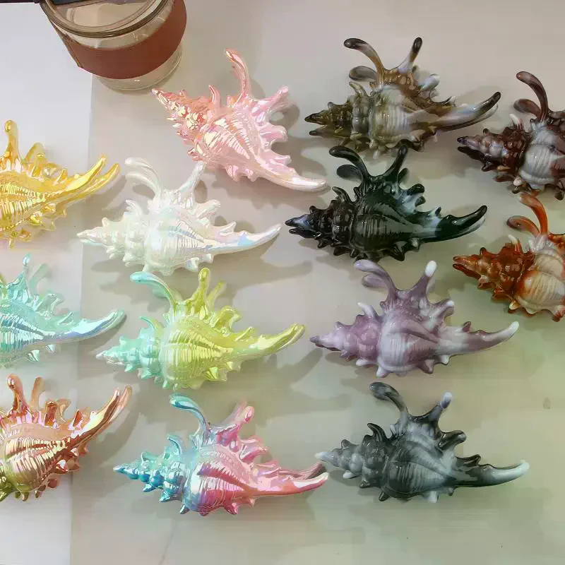 1 قطعة مشبك شعر أنيق على شكل قرش دبوس شعر محارة إبداعية هدية ملونة لصيف الشاطئ أغطية الرأس إكسسوارات الشعر #2