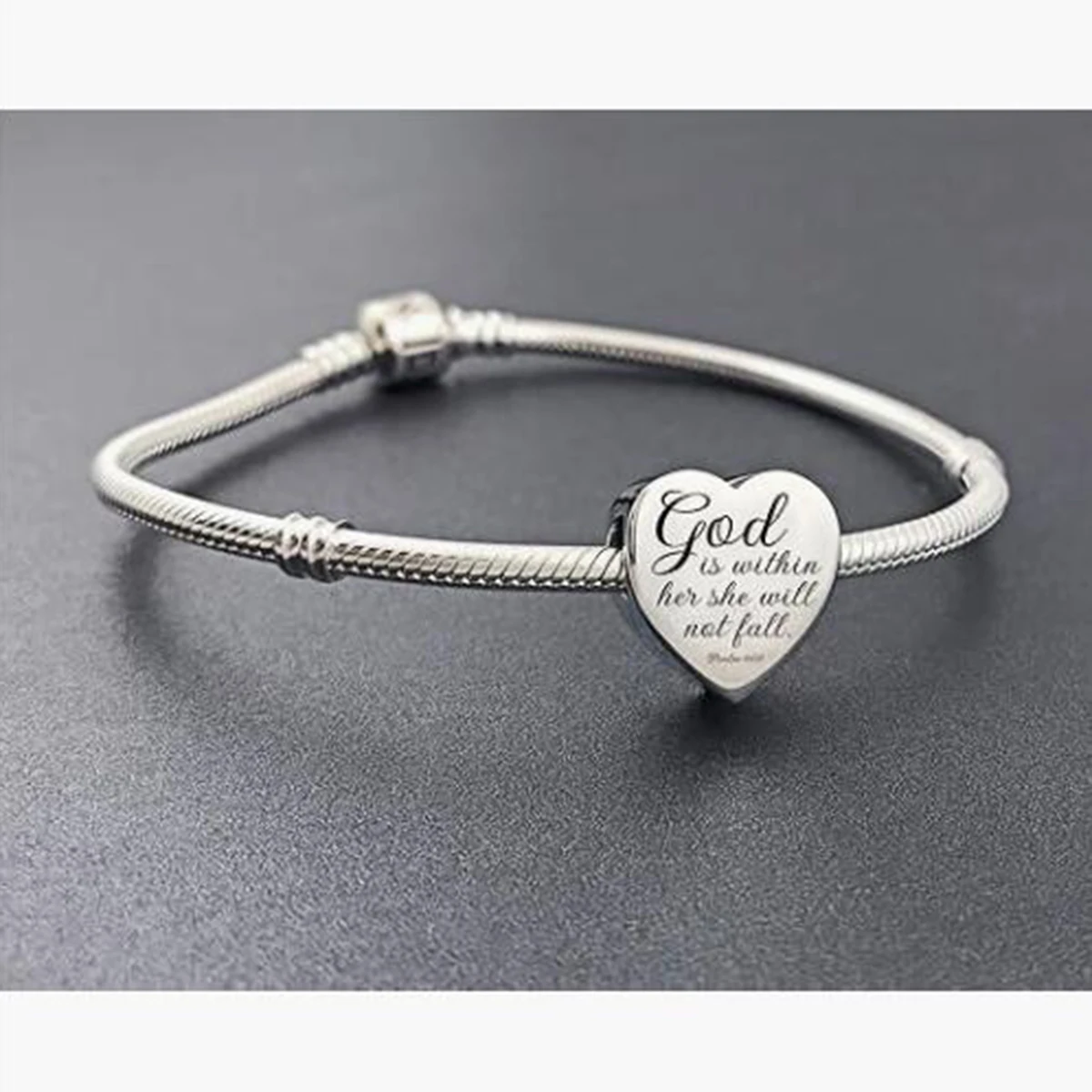 2024 New Christian Bible verses pray for religious gifts charm bead Fit Pandora Bracelet