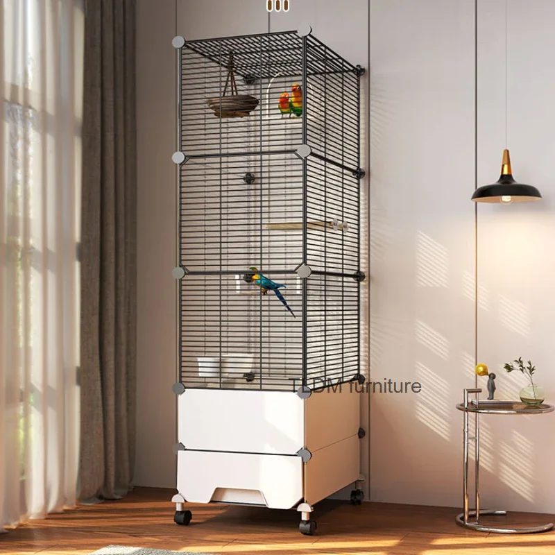 Rat Accessories Parrot Bird Cage Aviary Rabbit Courtyard Bird Cage Habitat Speciality Jaula Decorativa Pet Products RR50BC