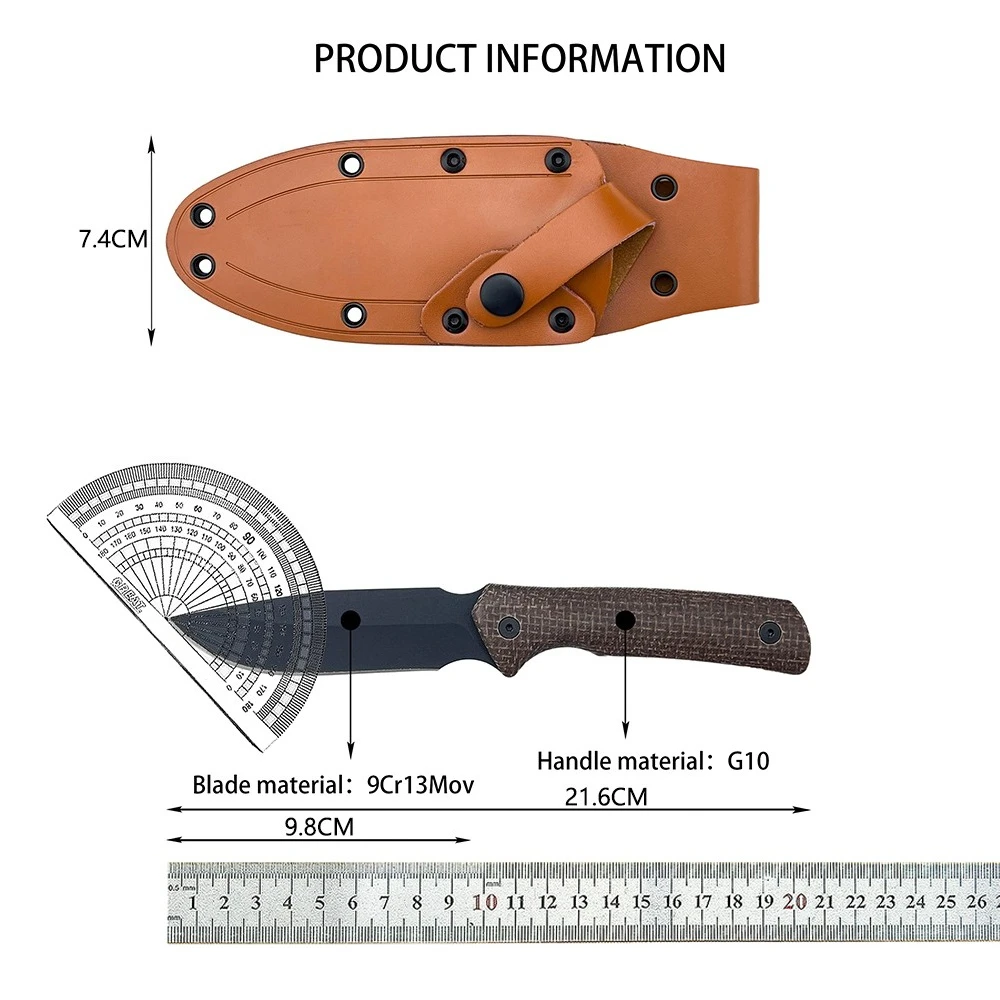 صلابة عالية في الهواء الطلق EDC التخييم شواء سكين المحمولة البرية مغامرة بقاء الصيد سكين جيب أدوات الإنقاذ الغابة #2