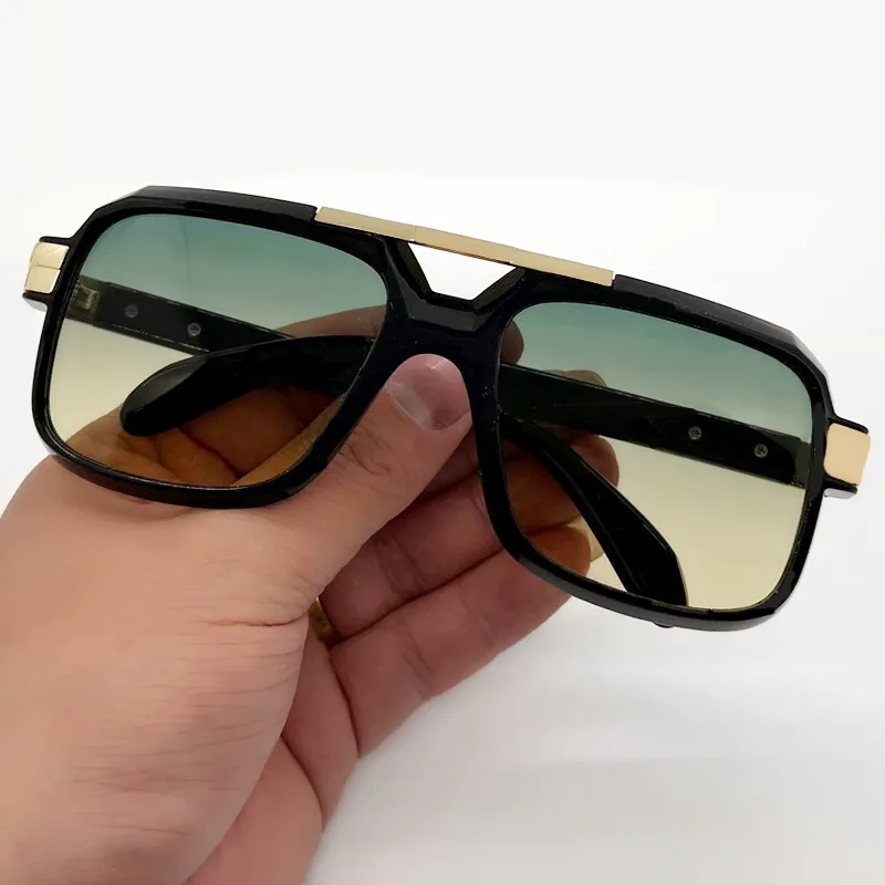 Übergroße quadratische Sonnenbrille für Damen und Herren, modisch, Fahrer, Outdoor, Europa und Amerika, Retro-Sonnenbrille, weibliche Farbtöne, UV400-Brille
