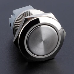 ABILKEEN 22MM 15A Large Current Load Metal Push Button Switch 1NO1NC Momentary/Latching Power Push Button with 3Pin Terminal