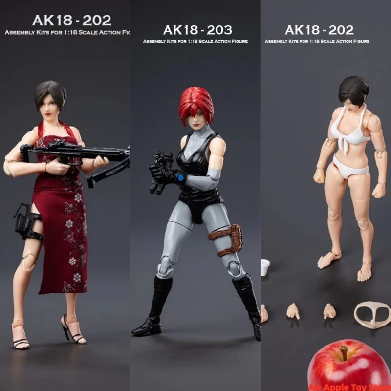 

1/18 Boris Ping Toys Action Figure AK18 Series Wave 2 Blank Female Body Anime Model Toy