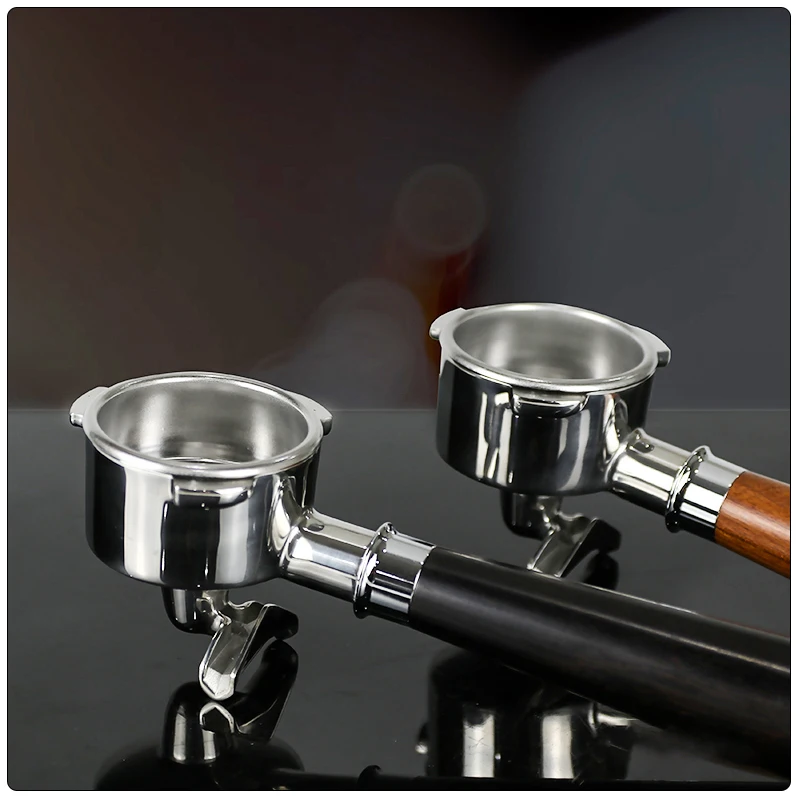 54mm Kaffee-Bodenloser Siebträger Naked Fit für Breville Sage 870 878 879 Doppelauslauf Espressomaschinen-Zubehör Barista-Werkzeuge – Detail 8