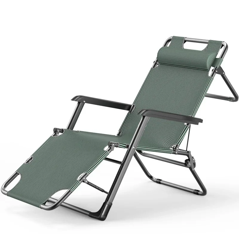 Reclining Chair Balcony Noontime Rest Folding Chair Outdoor Portable Pragmatic Relaxation Collapsible Beach Chair