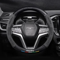 Suede Carbon fiber anti-slip Car Steering Wheel Cover For ISUZU D-MAX V-CROSS mu-X TAGA  Interior fittings