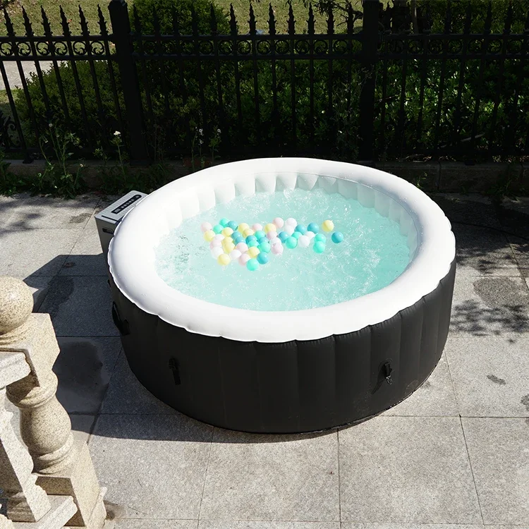 Manufacture 6 Persons Spa Tubs Inflatable Hot Tub Spa with Cover Popular Portable Hot Tub with 150 Jets