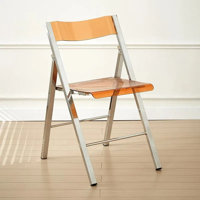 #Transparent acrylic folding chair, photography chair, office folding dining , event party folding