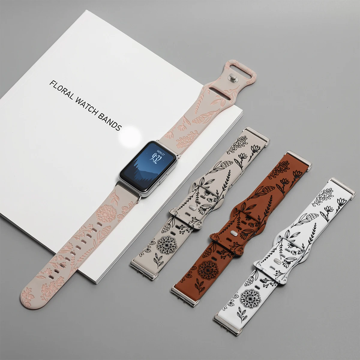 Graviertes Silikonarmband für Samsung Galaxy Watch Fit 3 Ersatz-Armband für Samsung Galaxy Fit3 Armband-Zubehör