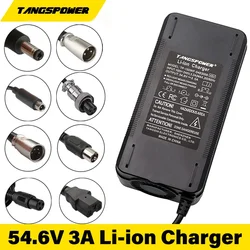 54.6V 3A Rapid Charging Lithium Battery Charger For 13Series 48V Li-ion Charger High Quality With Fan Strong Heat Dissipation