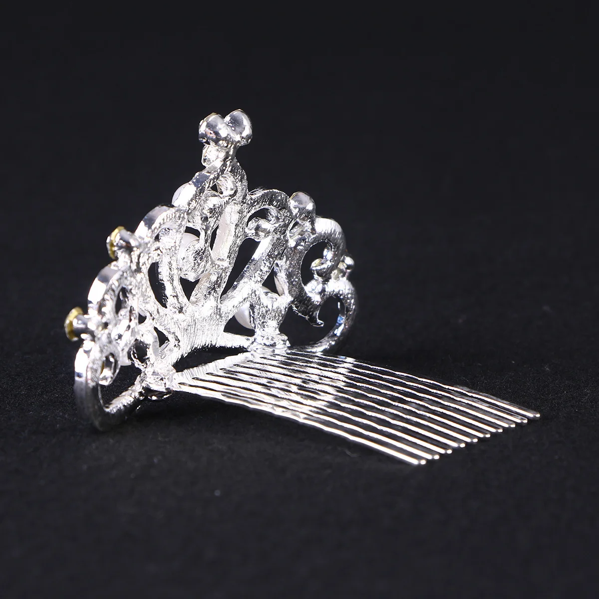 

Rhinestone Pearl Tiara Lightweight Durable Children Crown Girls Hairstyle Accessory Jewelries Birthday Party Cosplay Child