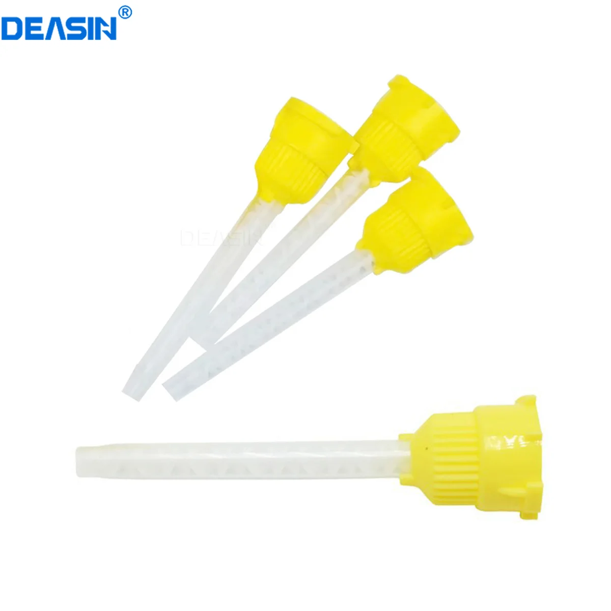 High Quality 50pcs Dental Materials Dental Silicone Rubber Delivery Mix Head Disposable Impression Nozzle Mix Head Mix Tube